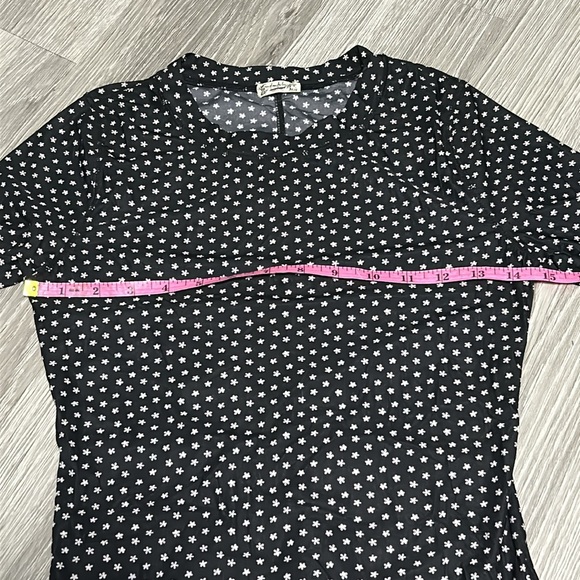 NWOT Free People Sheer Floral Long Sleeve Top - Picture 7 of 9